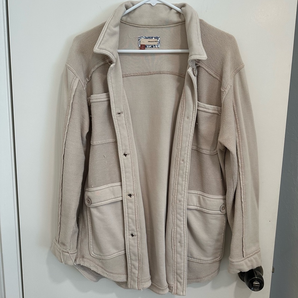 Cream Button-Up Jacket